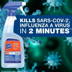 Spic and Span Professional Bulk 3-in-1 Disinfecting Multi Purpose Surface and Glass Cleaner, Fresh Scent, 3/Carton (58773)