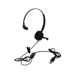 Spracht Noise Canceling Mono On-Ear Computer Headset, Black (HS-WD-USB-1)
