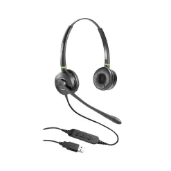 Spracht Wired Noise Canceling Stereo On Ear Computer Headset, Black (HS-WD-USB-2)