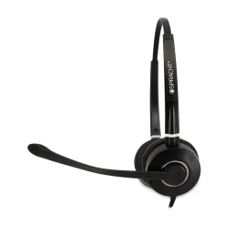 Spracht Wired Noise Canceling Stereo On Ear Computer Headset, Black (HS-WD-USB-2)