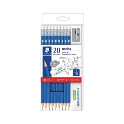 Staedtler norica Pre-Sharpened Wooden Pencil, 2mm, #2, Medium Lead, 18/Pack (13246C18A6)