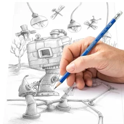 Staedtler Pre-Sharpened Wooden Pencil with Block Erasers, #2 Medium Lead, 500/Pack (13246C500)