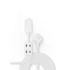 Staples 6' Extension Cord, 3-Outlet, White (22134)