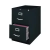 Staples 2 File Drawers Vertical File Cabinet, Locking, Black, Legal, 26.5"D (13447D)