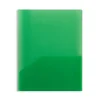 Staples 2 Pocket Plastic Presentation Folder, Letter Size, Green (ST26383-CC)