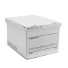 Staples 65% Recycled Corrugated File Box Lift Off Lid, Letter/Legal Size, White/Black, 10/Pack (23325011)