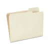 Staples 30% Recycled File Folders, 1/3-Cut Tab, Right Position, Letter Size, Manila, 100/Box (ST116822/116822)