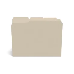 Staples 30% Recycled File Folder, 1/3-Cut Tab, Letter Size, Manila, 500/Carton (ST56675CT)