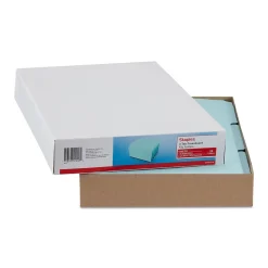 Staples 60% Recycled Heavyweight File Folders, 1/3-Cut Tab, Legal Size, Light Blue, 25/Box (ST621318)