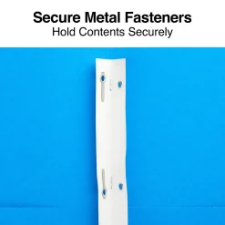 Staples 10% Recycled Matte 2-Pocket Paper Presentation Folder with Fasteners, Light Blue, 10/Pack (13389-CC)