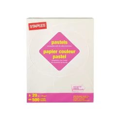 Staples 30% Recycled Pastel Multipurpose Paper, 20 lbs., 8.5" x 11", Cream, 500/Ream (14789)