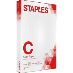 Staples 11" x 17" Copy Paper, 20 lbs., 92 Brightness, 500 Sheets/Ream (190450)