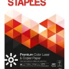 Staples 8.5" x 11" Laser Paper, 32 lbs., 98 Brightness, 500/Ream (85047 / 86047)