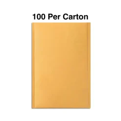 Staples 10.25" x 13.5" Self-Sealing Bubble Mailer, #4, Kraft, 100/Carton (ST56595)