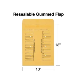 Staples Adhesive Inter-Departmental Kraft Envelope, 10" x 13", Brown, 100/Box (SPL391542)