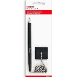 Staples® Anchor Counter Top Pens, Medium Point, 1.0mm, Black Ink (ST31587)