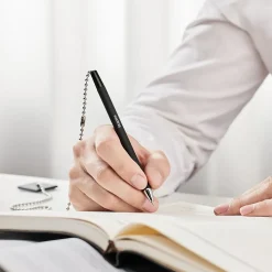 Staples® Anchor Counter Top Pens, Medium Point, 1.0mm, Black Ink (ST31587)