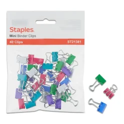 Staples® Binder Clip Mini 40 PK - Fashion