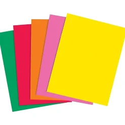 Staples Brights Multipurpose Paper, 24 lbs., 8.5" x 11", Assorted, 500/Ream (20200)