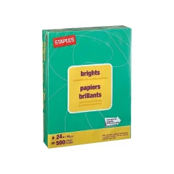 Staples Brights Multipurpose Paper, 24 lbs., 8.5
