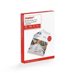 Staples Brochure & Flyer 8.5" x 11" Multipurpose Paper, 150/Ream (12486)