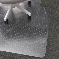 Staples Carpet Chair Mat, 36" x 48'', Flat-Pile, Clear (27013-US/CC)