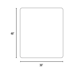 Staples Carpet Chair Mat, 36