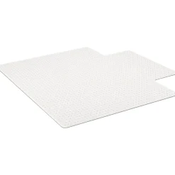 Staples Carpet Chair Mat with Lip, 45" x 53", Designed for Medium-Pile Carpet, Clear Vinyl (122233)