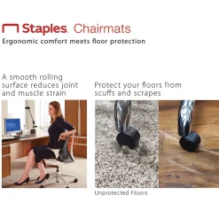 Staples Carpet Chair Mat, 46