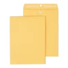 Staples Clasp & Moistenable Glue #10 Kraft Catalog Envelopes, 9"L x 12"H, Brown, 12/Pack (19004/594412)