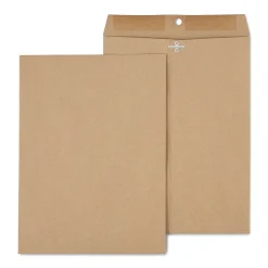 Staples Clasp & Moistenable Glue #10 Catalog Envelope, 9" x 12", Natural Brown, 100/Box (ST19964-CC)