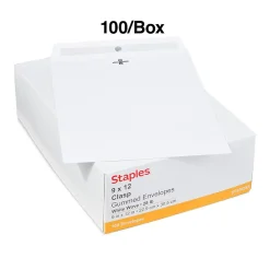 Staples Clasp Catalog Envelopes, 9
