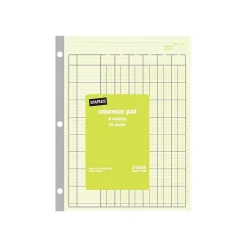 Staples Columnar Books, 100 Pages, 6 Columns, Green, 2/Pack (217869)