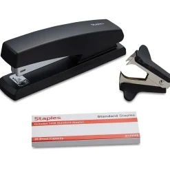 Staples® Combo Pack Desktop Stapler, 20-Sheet Capacity, Staples Included, Black (ST24548/24548)