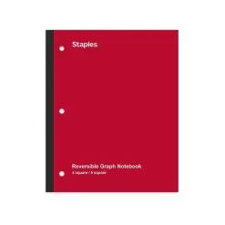 Staples® Combo 1-Subject Subject Notebooks, 8.5" x 11", Specialty Ruled, 100 Sheets, Assorted (06497)