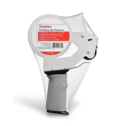 Staples® Comfort Grip Tape Dispenser with Packing Tape, 1.88" x 54.6 Yds (ST-A26-PG)