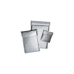 Staples Cool Shield Bubble Mailer, 6.5" x 10.5", Silver, 100/Carton (INM610)