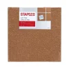 Staples Cork Bulletin Board, 1' x 1' (28717)