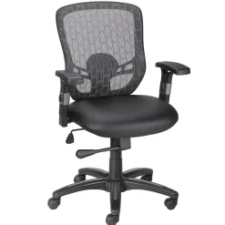 Staples Corvair Ergonomic Luxura Swivel Computer and Desk Chair, Black (23097)