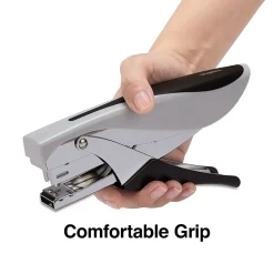 Staples Deluxe Plier Stapler, 20 Sheet Capacity, Black/Gray (24546/17584)
