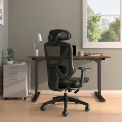 Staples® Dexley Ergonomic Mesh Swivel Task Chair, Black (UN56946)
