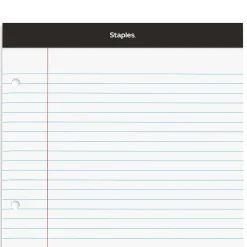 Staples Double-Sheet Notepad, 8.5