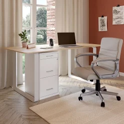 Staples 3-Drawer Mobile Vertical File Cabinet, Letter Size, Lockable, 26.9