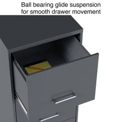 Staples 4-Drawer Vertical File Cabinet, Letter Size, Lockable, 45.8