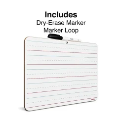 Staples Dry-Erase Learning Board, 8.9" x 11.8" 12/PK