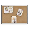 Staples Durable Cork Bulletin Board, Black/Silver Frame, 2' x 1.5' (ST52490-US)