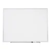 Staples Durable Magnetic Porcelain Dry-Erase Whiteboard, Aluminum Frame, 4' x 3' (52467/28331)