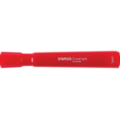 Staples DuraMark Permanent Markers, Chisel Point, Assorted, 12/Pack (10404)