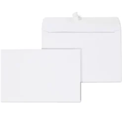 Staples EasyClose Booklet Envelopes, 6" x 9", White, 250/Box (SPL570225)