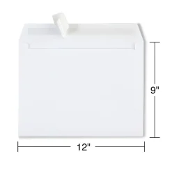Staples EasyClose Booklet Envelopes, 12